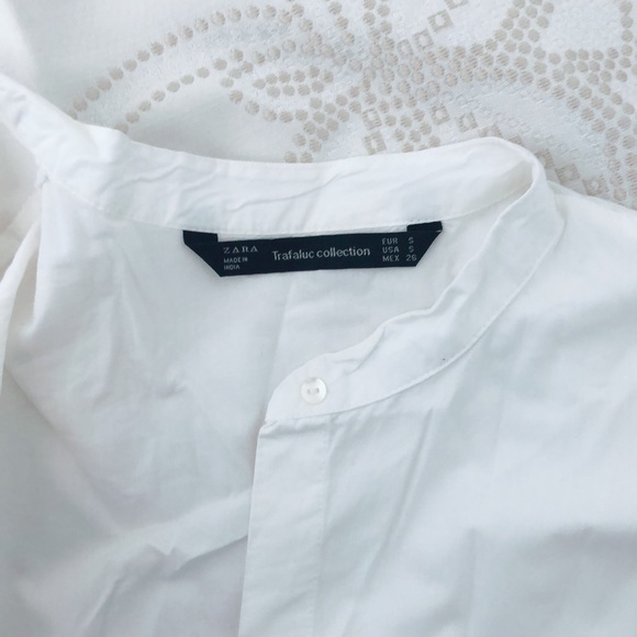 Zara embroidered crop shirt - Picture 4 of 4